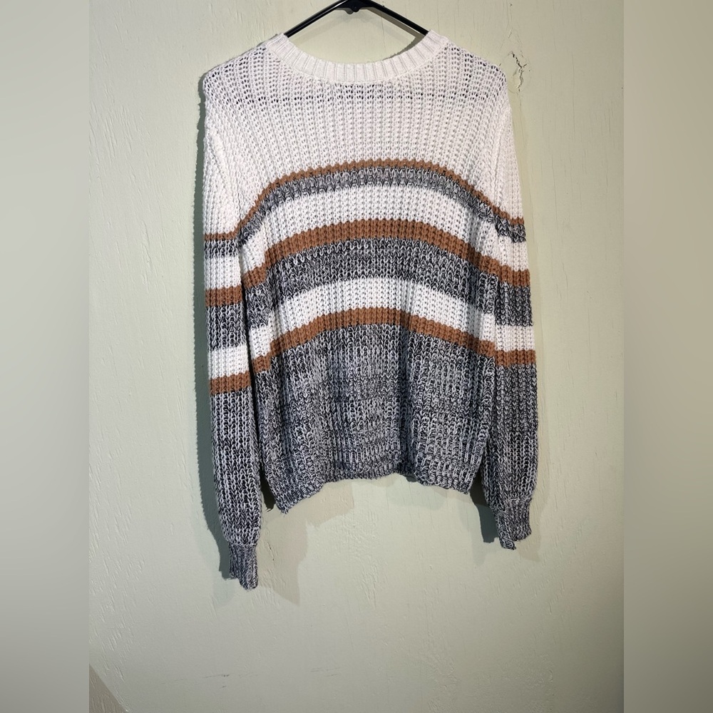 SHEIN striped knit oversized fit sweater size medium